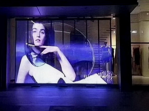 石湾镇透明LED橱窗屏